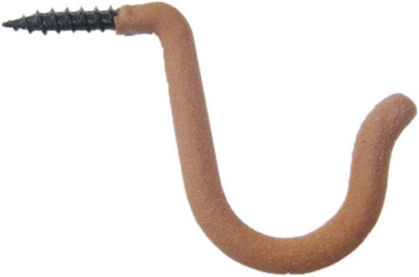 HME Single-Prong Accessory Rubber-Coated Hunting Hook, Convenient for Backpacking, Rattling Antlers, Calls, Sharp Tip,