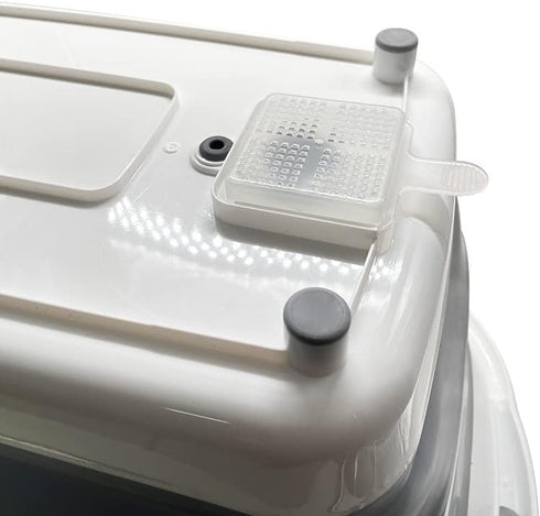 Goderewild 7.1 Gal/27L Multipurpose Collapsible Pet Bathtub Upgraded with Drainage Hole and Pet Hair Collector