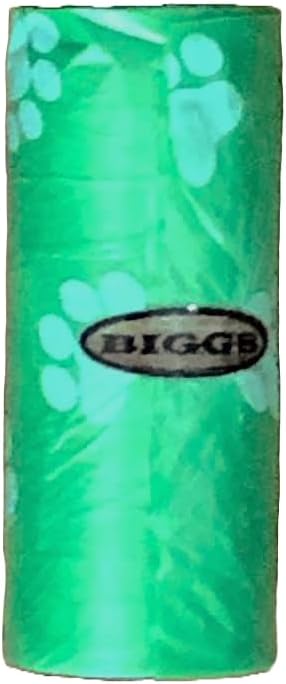 Wiggles & Wags 14oz (396 Mini Cups Peanut Butter Flavor Crunchy Dog Treats. One g) Bag. Plus Biggs Dogs Waste Roll. All