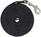 Cotton Web Dog Training Lead Black (20-Feet)