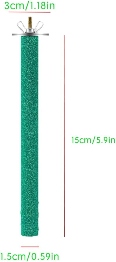 10 Pcs Colorful Parrot Perch Stand, Bird Perch Stand Toy, Paw Grinding Stick Cage Wooden Accessories for Cockatiels