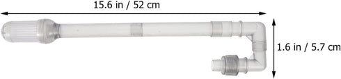 1 Pack Plumbing Fittings Aquarium Supply, Water Tube for Fish Tank Replacement, Intake and Outflow Tube