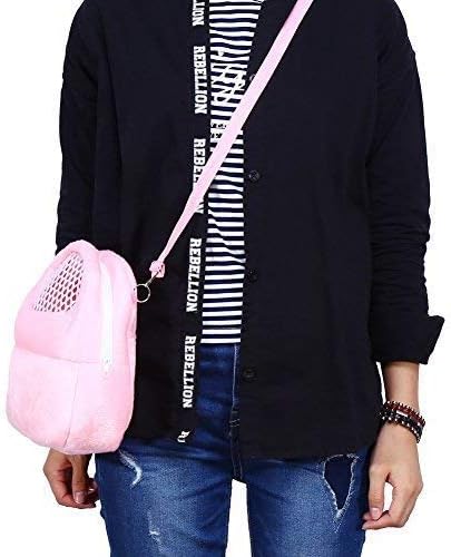 Pet Carrier Bags for Hamster/Rat/Hedgehog/Rabbit - Breathable Portable Travel Handbags with Shoulder Strap, 8 x 10 inch