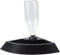 POPETPOP Triangle Reptile Water Feeder: Plastic Automatic Water Dish for Turtle Gecko Lizard, 7.66X7.07X9.82inch (Black)