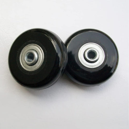 Set of 2pcs 54mm Mute Wear-Resistant Luggage Suitcase Replacement Wheels Kit, Rubber Swivel Caster Wheels.