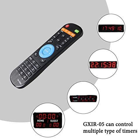 GX-IR05 Remote Controller, Multifunctional LED Digital Timer Gym Fitness Timer Remote Control