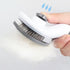 Cat and Dog Grooming Brush - Slicker Brush for Grooming, Gently Removes Loose Undercoat, Pet Massage Tool (Black, Gray)