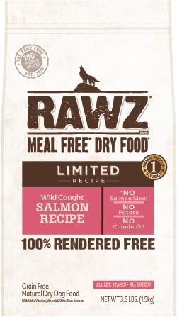 Rawz Meal Free Wild Caught Salmon Recipe for Dogs, 3.5 lb