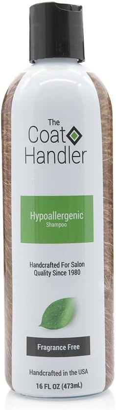 Hypoallergenic Dog Shampoo, 16 oz, All Natural Ingredients for Pets with Sensitive Skin, Non-Scented
