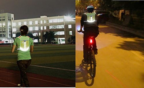 Lovtour Unisex Premium Reflective Vest for Running Cycling Clothes, High Visibility