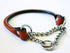 Leather Martingale Dog Collar Rolled - Tan, Size 10