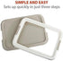 PAWISE Dog Training Pee Pad Holder Tray, Large Indoor Puppy Potty Floor Tray, 24''X24'