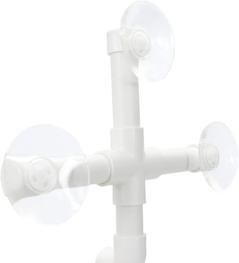 Bird Portable Suction Cup Shower Perch, Window Wall Standing Platform for Parrot Parakeet Conure Cockatiel (Random