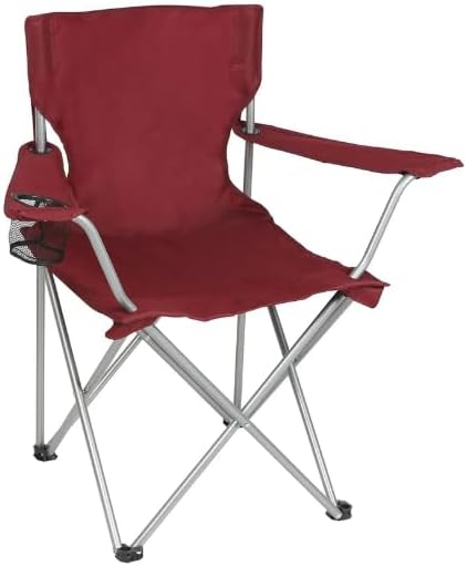 CNEIESD Outdoor Camping Chairs Quad Folding Portable with Cup Holder Camp Chair for Beach, Lawn, Outdoor Sports