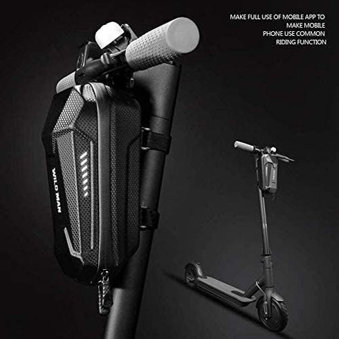 WILD MAN Hard Shell Waterproof Storage Bag for Scooters, Folding Bike (2L)