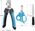 Pet Nail Clippers and Trimmers Set, Safety Guard to Avoid Over Cutting, Razor Sharp Blades Grooming Tool for All Small