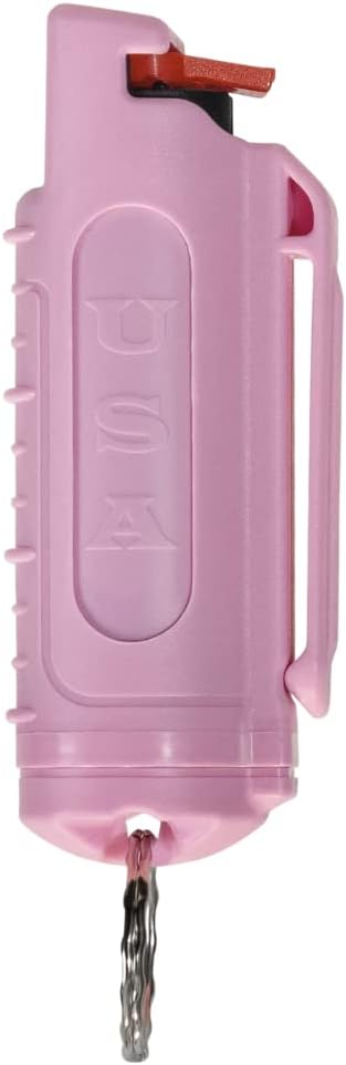Police Magnum Keychain Pepper Spray - Self Defense with Belt Clip Holder, Maximum Strength OC with Dye, Made in USA