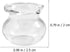 12 Pcs Miniature Fish Bowls Simulated Mini Fish Tank Miniature Glass Goldfish Bowl for Mini House Desktop Office Desk Accessories