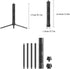 MOPFOL (17cm/6.7in Aluminum Tripod Light Stand Foldable & Adjustable Lantern Pole with Phone Holder for Camping, Hiking
