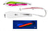 Cuoyuqie 2pcs 3.75# Stainless Steel Single Hook Jig Lure UV Glow Spoon-Shaped Saltwater Fishing Jigging Lure