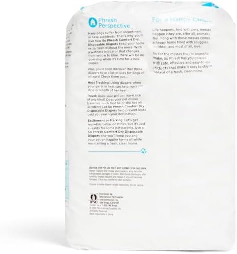 Count 12 So Phresh by Petco Leak Guard Disposable Pet Diapers Large/X-Large