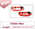 2 Pack Valentine’s Day Dog Collar Adjustable Heavy Duty Nylon Holiday Pet Collars Red and Pink Large