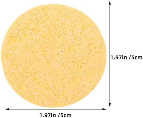 10 Pack Hemoton Natural Hermit Crab Sponge Compact Round Sea Sponges for Tank Humidity and Water Dish Suitable for Pet