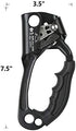 SRT Climbing Hand Ascender - Left Handed Ergonomic Aviation Light Alloy Rappelling Gear for Arborist