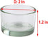 2 Pcs Hamster Food and Water Bowl, Glass Anti-Turning Transparent Dish for Small Pets