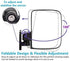 Golf Cart Mirror, HKOO Folding Side Mirrors and Rear View Mirror, Extra Wide Panoramic Combo Pack