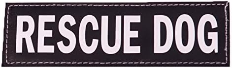 EzyDog Side Badge - Clearly Identifies Your Dog with Convert Dog Harness - Set of Two Badges (Rescue Dog, Small)