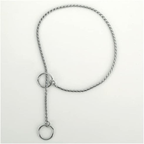Guardian Gear Medium Chrome Snake-Chain Dog Collar, 20"