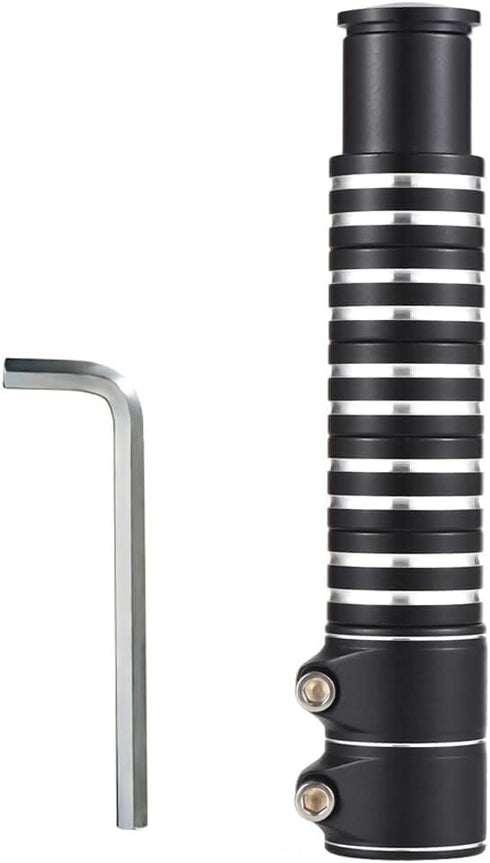 Lixada Bike Stem Riser, Adjustable Handlebar Riser Adapter, Black, Suitable for Mountain Bike, Road Bike, MTB