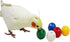 QBLEEV 5 Pack Colorful Bird Bell Balls - Chewing Playing Training Toy for Parrot, Cockatiel, Budgie, Random Color