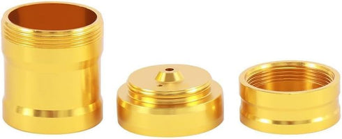 Golden Mini Alcohol Lamp Case Portable Travel Camping Metal Stoves Tools for Hiking Backpacking