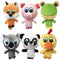 Multipet Knobby Noggins Plush Dog Toy Assorted Styles (Pack of 6)