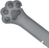 Cat Jar Opener, Comfortable Multifunction Cat Design Canned Spoon for Pet Food Supplies (Gray)