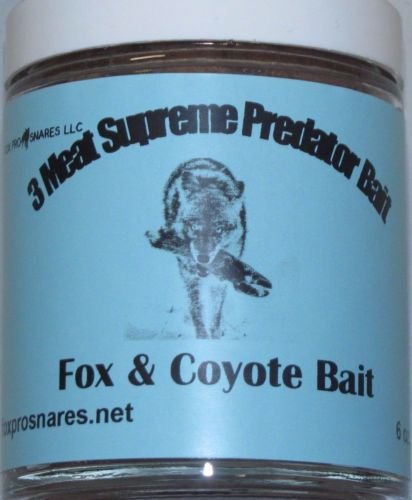 Fox Pro Snares LLC 3 MEAT SUPREME PREDATOR Fox,Coyote,Bobcat (1, 8 oz.)