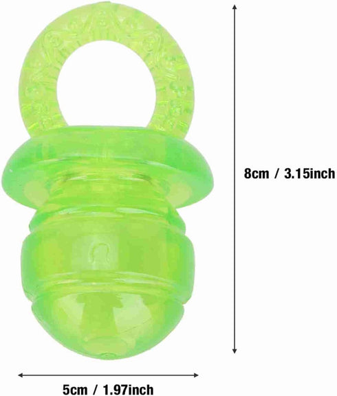 GRCFUMO 5 Pcs Pet Dog Chew Toy, Dog Squeak Toys, Pacifier Shaped Chew Toy, Interactive Chew Toy for Pet Dogs Teether