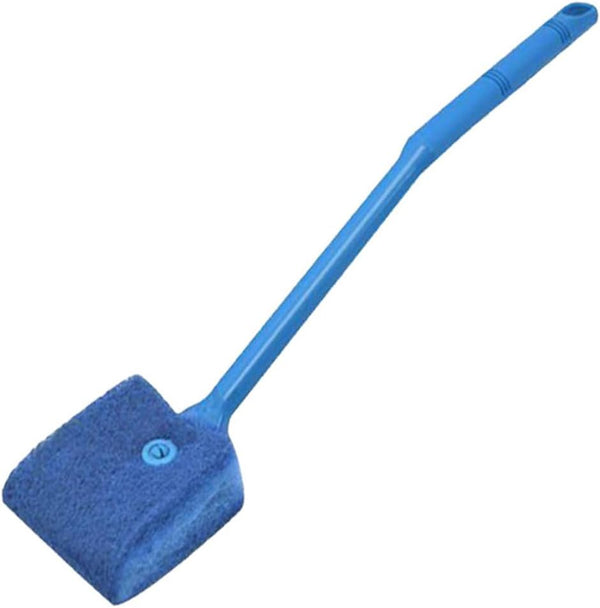 Generic Aquarium Algae Scraper Fish Tank Cleaner Brush Long Handle Double Sided Sponge