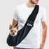 Small Emotional Support Dog Sling Carrier, EZ-Sling for Small Dogs, Includes Five ESA Handout Cards
