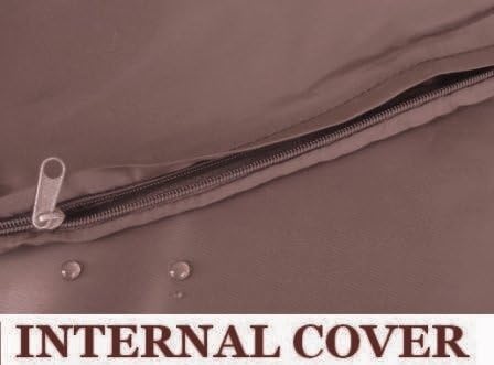 Dogbed4less 1 Pack Internal Duvet Case Waterproof Zipper Dog Bed Cover, 35"x20"X4" for Small Medium Memory Foam