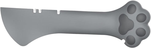 Cat Jar Opener, Comfortable Multifunction Cat Design Canned Spoon for Pet Food Supplies (Gray)