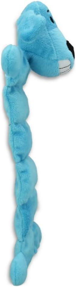 12 inch 13 Smiling Loofa Mat Plush Dog Toy, Long with Squeakers, Cute Soft Squeaky Toy for Medium, Small, Large Dogs