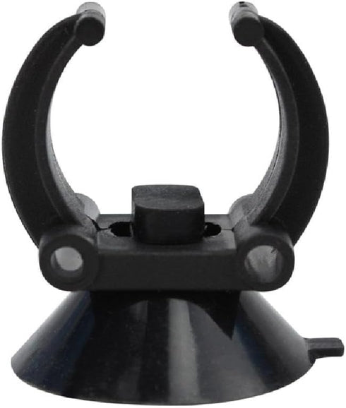 Aquarium Heater Holder Suction Cup Clip - Black for Fish Tube Hose Plant Decoration (Sucker Dia 1.34", Clip Dia 0.9)