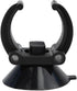 Aquarium Heater Holder Suction Cup Clip - Black for Fish Tube Hose Plant Decoration (Sucker Dia 1.34", Clip Dia 0.9)