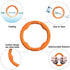 LaRoo Dog Toys for Large Dogs, Floatable Dog Flying Discs Tug Toy, Interactive Tug of War Ring Toy, Funny Fetch