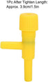 Zerodis 20Pcs Aquarium Airflow Control Valve, Plastic Fish Air Pump Regulating Valves for 4mm Tube