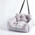 Aidou Dog Car Seat, Booster Seat for Small Medium Large Dogs, Pet Travel Safety Car Seat with Storage, Small Grey