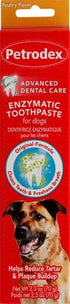 2.5oz Petrodex Toothpaste for Dogs and Puppies, Cleans Teeth and Fights Bad Breath, Reduces Plaque and Tartar